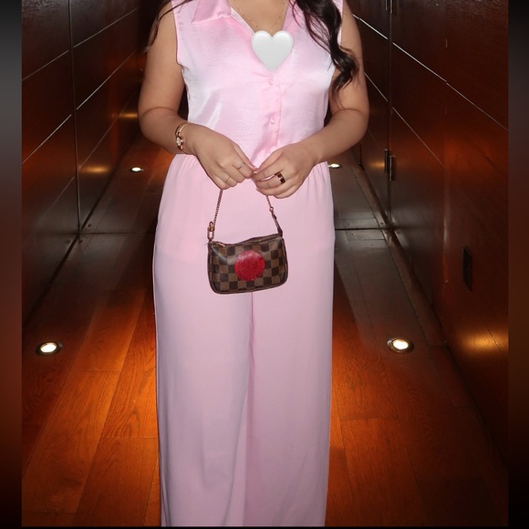 Zara pink satin coord set - Picture 1 of 3
